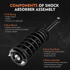 2X Rear Quick Complete Struts Shocks Springs for Nissan Maxima (1995–1999)