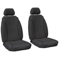 Front & Rear H/D Canvas Car Seat Covers Set for Toyota Hilux KUN16 KUN26 2005~15