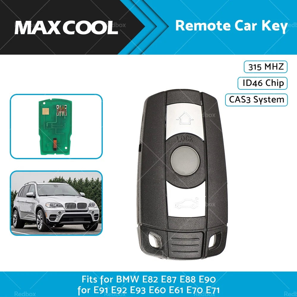 Remote Smart Key Fob 315Mhz for BMW E81 E90 E60 E70 (2007–2013)