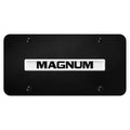 Chrome Name on Black License Plate - Officially Licensed for Dodge Magnum