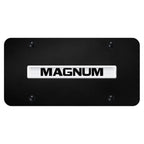 Chrome Name on Black License Plate - Officially Licensed for Dodge Magnum