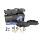 Set of 4 Akebono ProACT Front Ceramic Brake Pads for CT200h iQ Corolla Prius C Yaris (2011–2020)