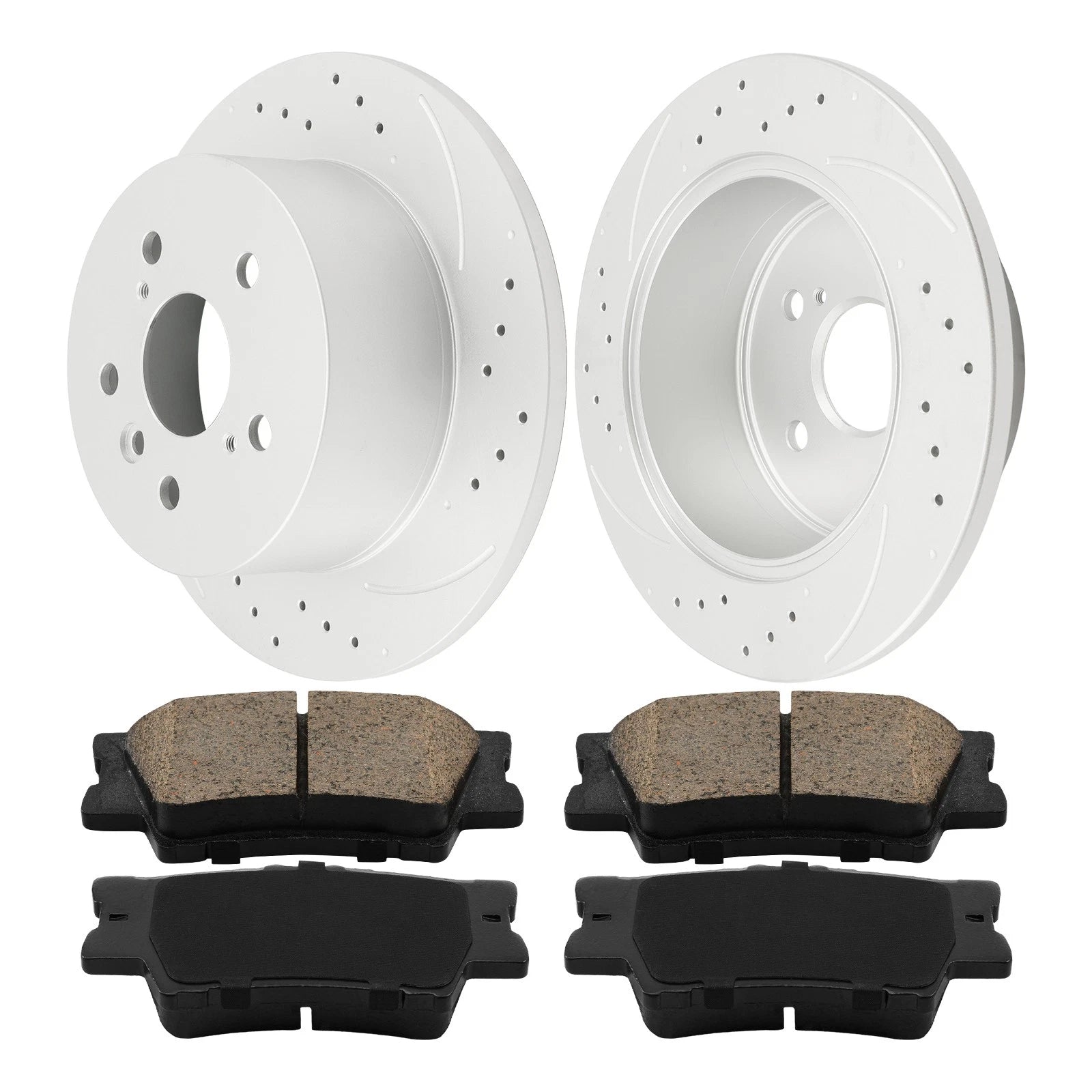 Ceramic Brake Pads and Rotors Kit for Lexus ES350 and Toyota Camry (2013–2018)