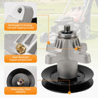 Deck Spindle w/ Pulley for Cub Cadet 50" Models (918-04126, 618-04125)
