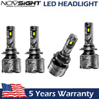 Set of 4 9005 9006 LED Headlight Bulbs for High Low Beam (6500K, 100000LM)