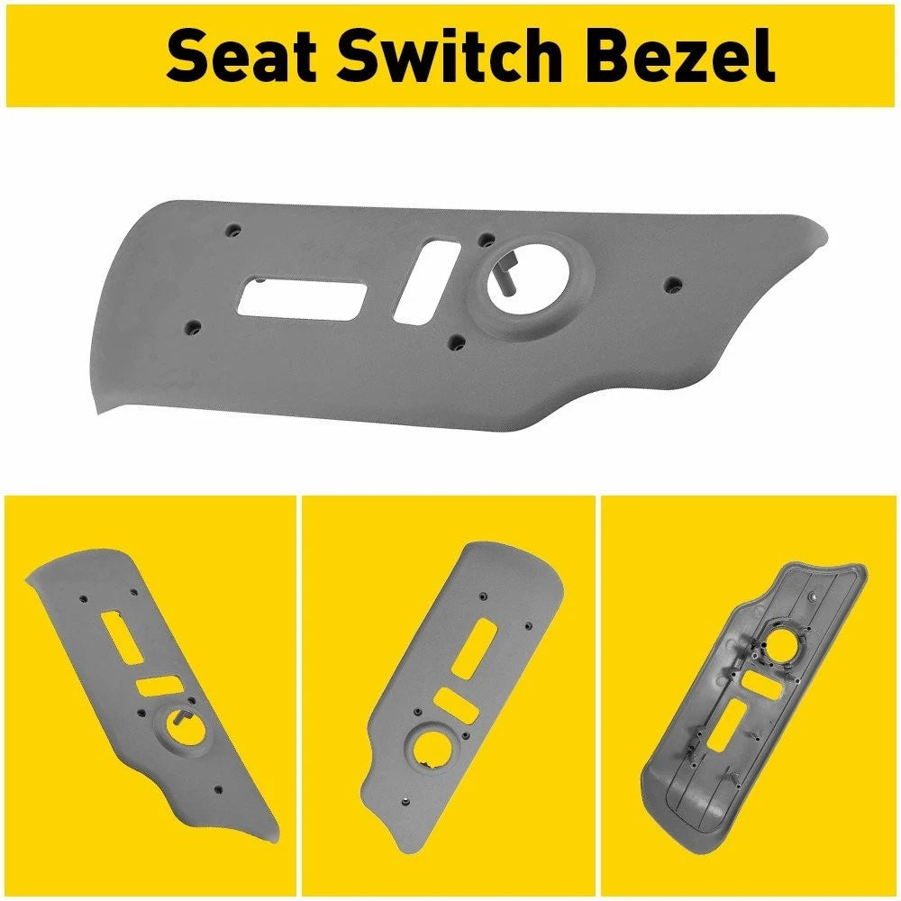 Seat Power Switch Bezel for Cadillac Chevrolet GMC (Neutral Tan, Front Driver Side)