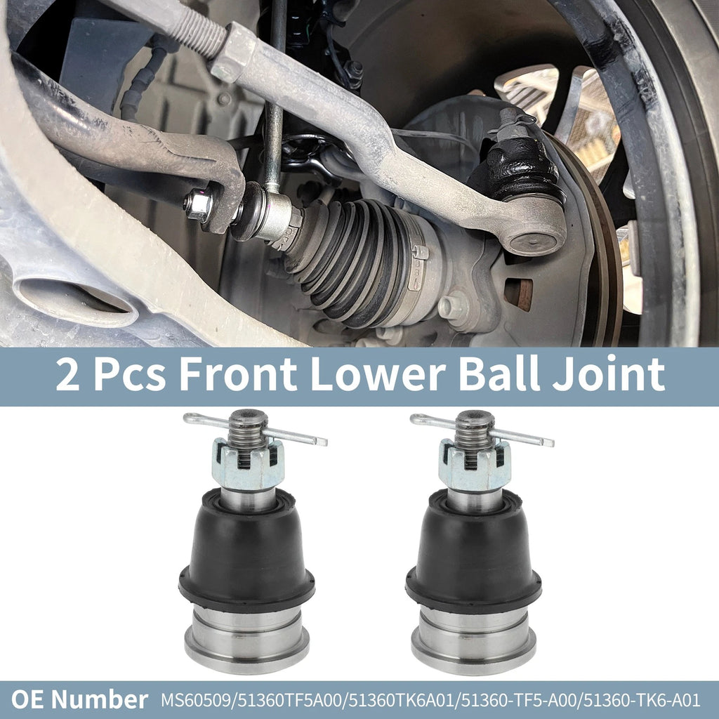 2X Front Lower Ball Joint Kit No. 51360TK6A01 for Honda Fit, Insight 