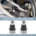 2X Front Lower Ball Joint Kit No. 51360TK6A01 for Honda Fit, Insight 