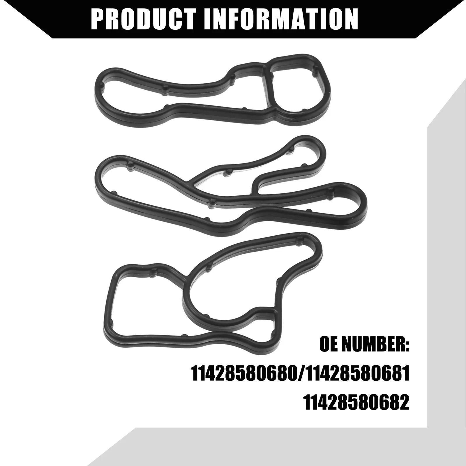 Set of 1 Oil Cooler Gasket for BMW 328d (2014–2018) No.11428580681