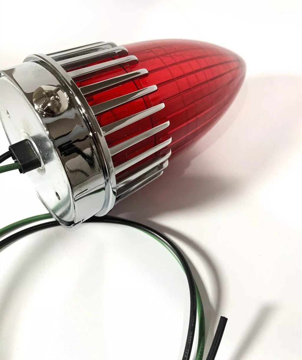 Tail Light Assembly Pair for 1959 Cadillac DeVille Right Left Red Lens