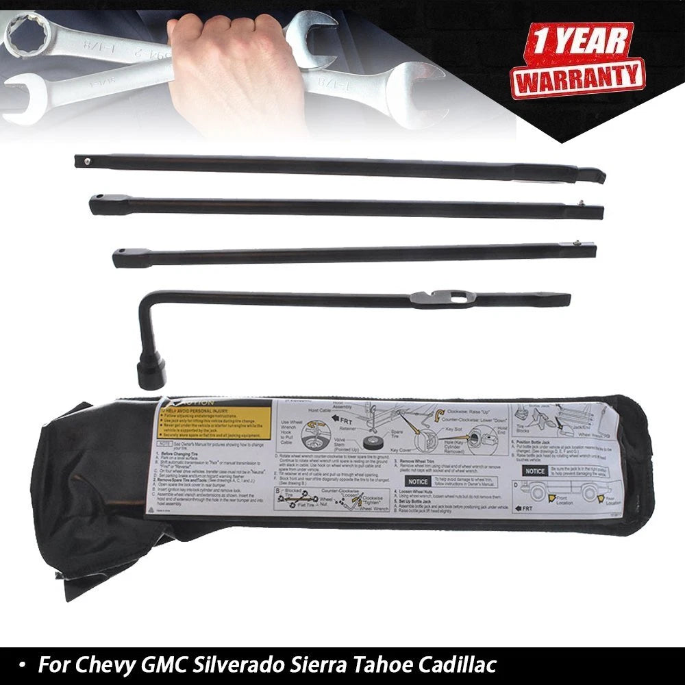 Lug Wrench Tool Kit for Chevy GMC Cadillac Pickup Truck SUV