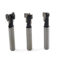 3PCS 1/4" Shank TCT Keyhole T-Slot Router Bit Set for Wood Cutter
