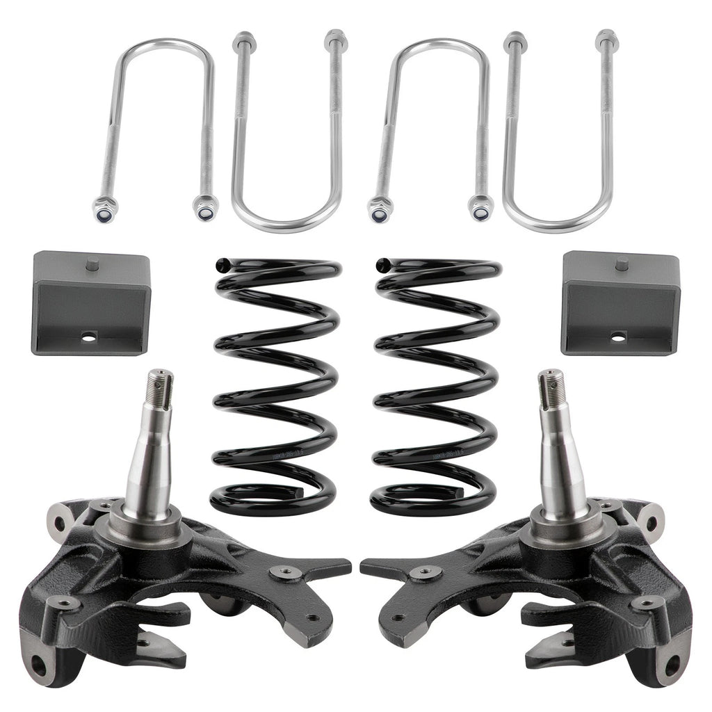 5" / 4" Drop Lowering Kit w/ Spindles for Chevrolet S10 GMC S15 (1982–2004)