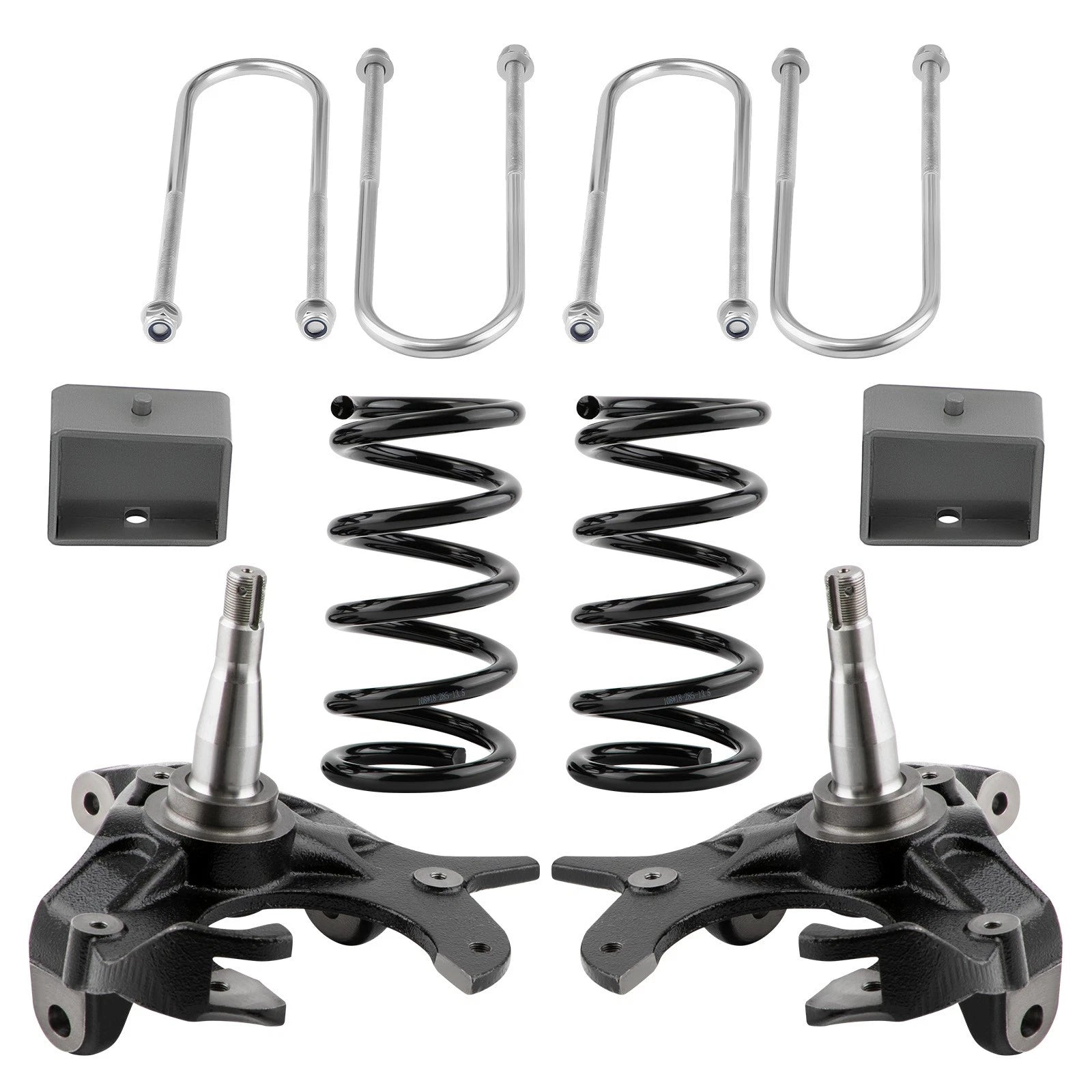 5" / 4" Drop Lowering Kit w/ Spindles for Chevrolet S10 GMC S15 (1982–2004)