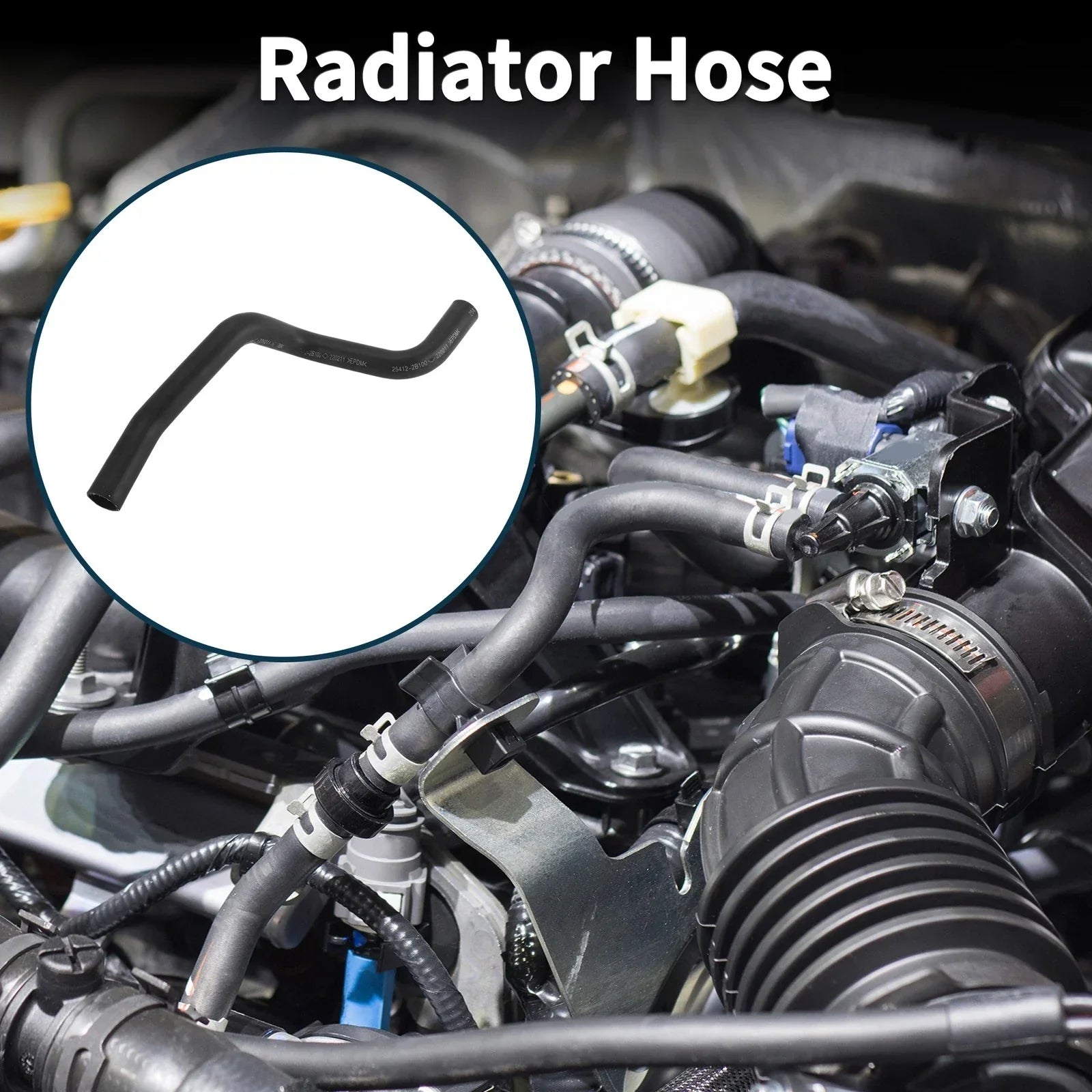 Radiator Hose for Hyundai Santa Fe 2006 (2006) - Rubber Water Pipe