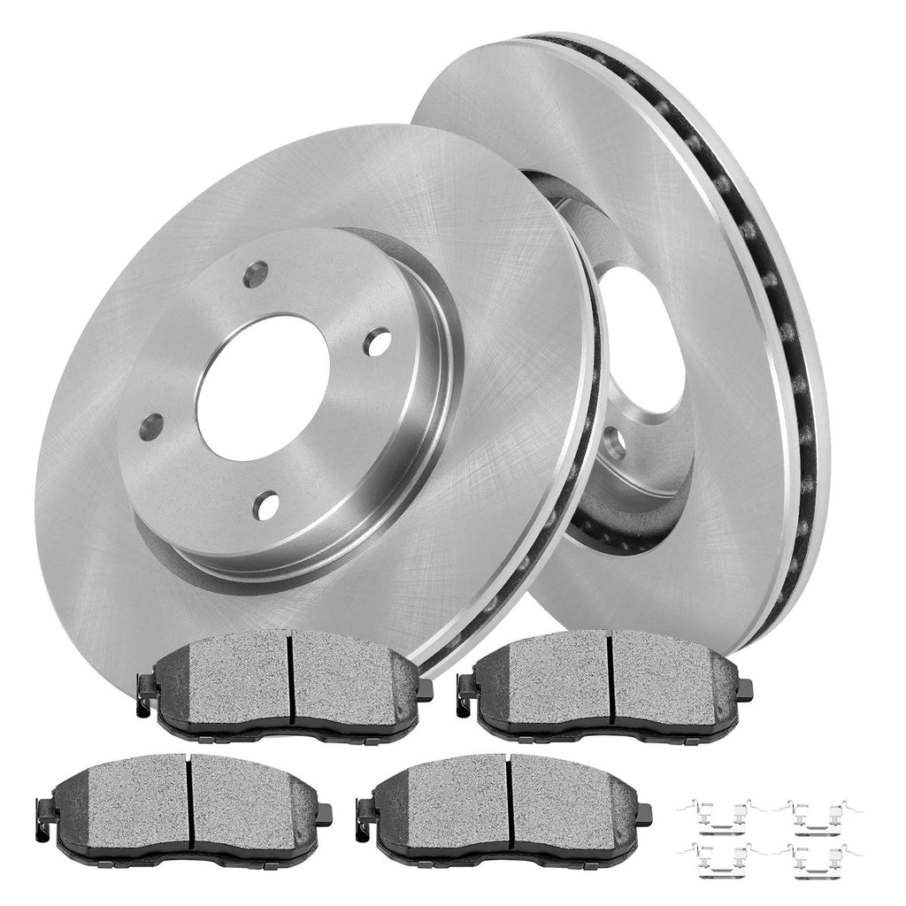 Front Brake Rotors & Ceramic Pads for Nissan Sentra (2009–2012)