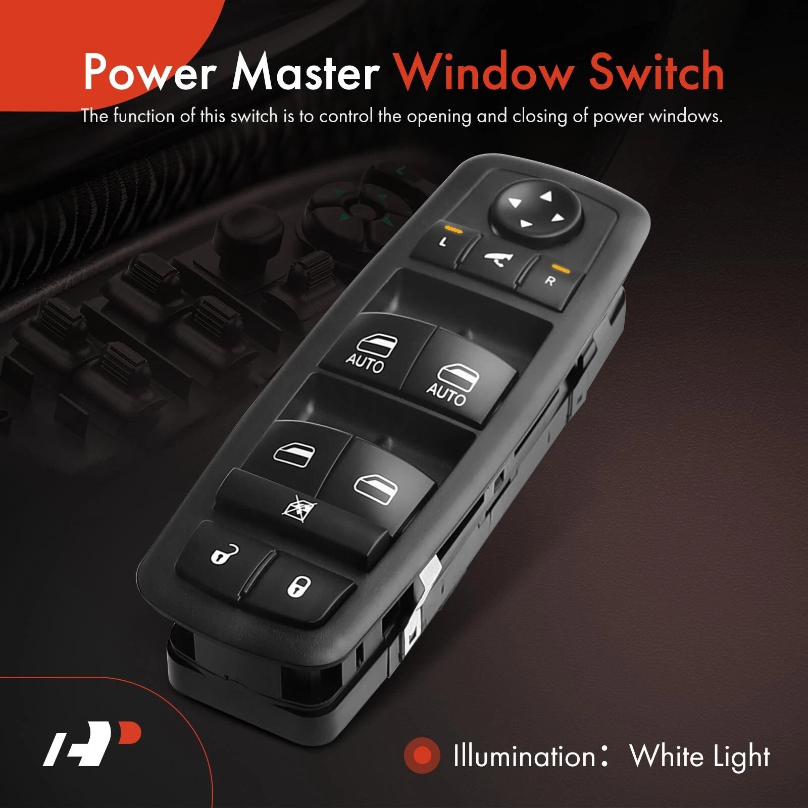 Front Left Power Window Switch for Jeep Cherokee (2018-2020)