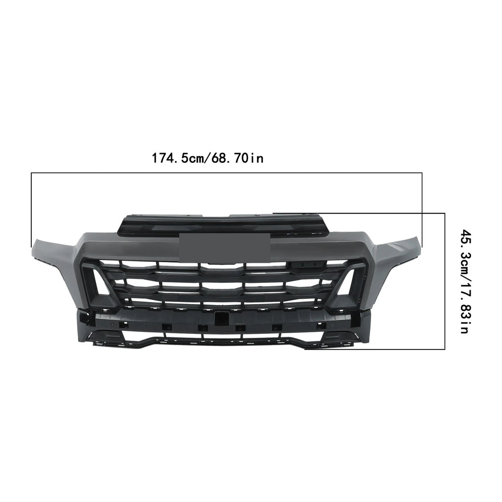 Front Bumper Upper Grille for Chevrolet Colorado Z71 (2023-2024) Gray