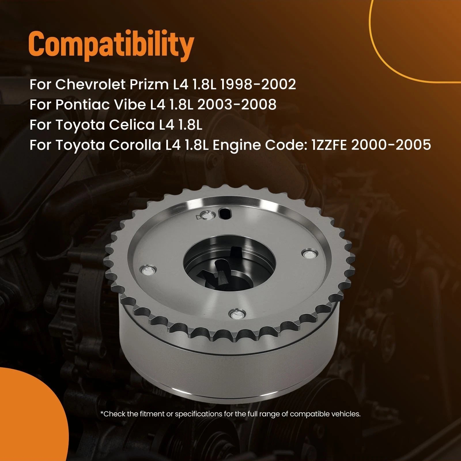 VVT Sprocket for Toyota Matrix 1.8L (2003–2008) 13050-22010