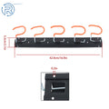 Wall Mount Hooks for Garage Tool Organizer (68")