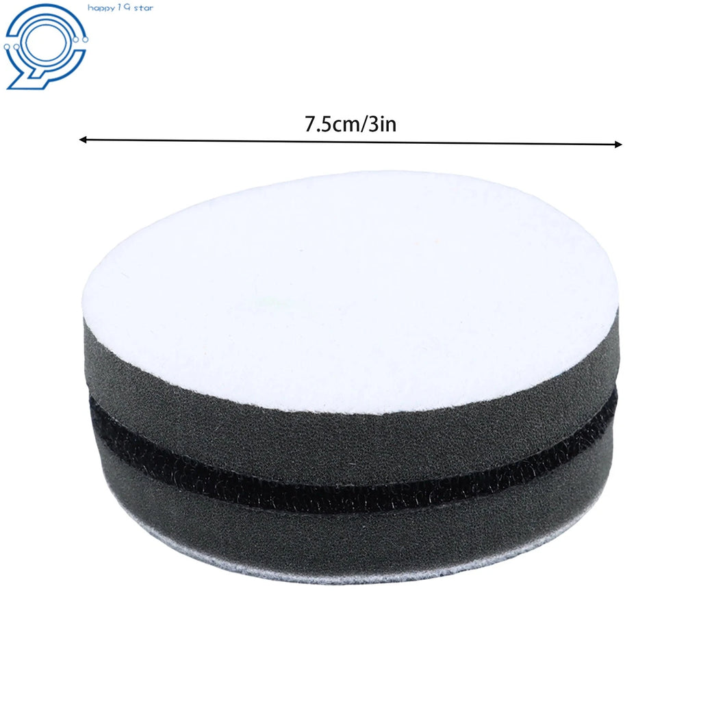 Set of 10 Soft Foam Interface Sponge Pads for Hook & Loop Backing