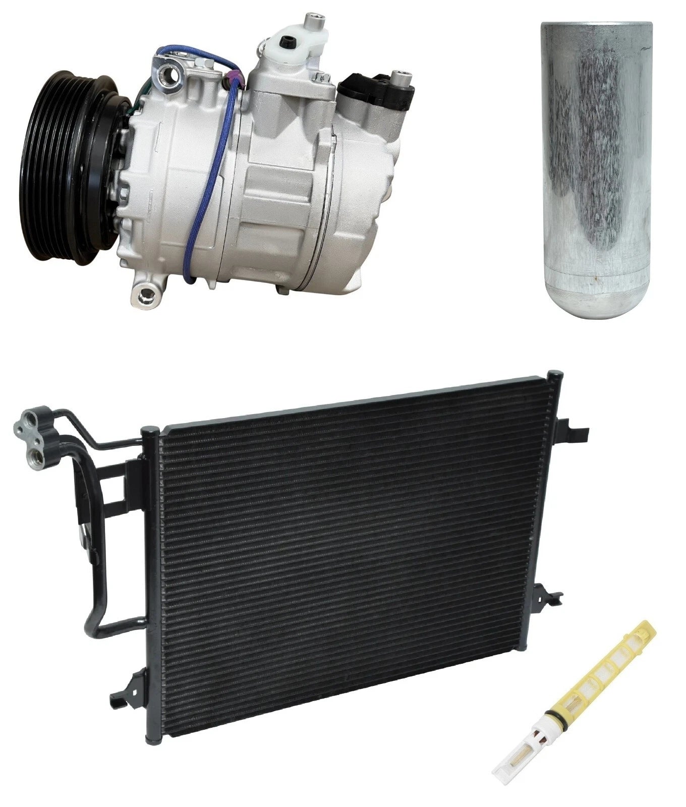 AC Compressor Kit With Condenser for Volkswagen Passat 2.8L (2001-2005)