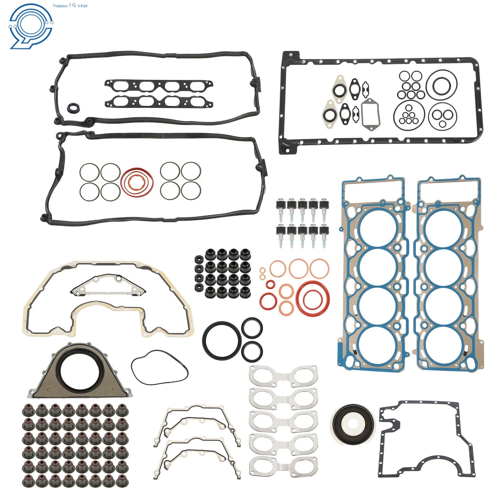Engine Rebuild Gasket Kit for BMW 545i 645Ci X5 E53 E60 E63 E65 (2004–2010)