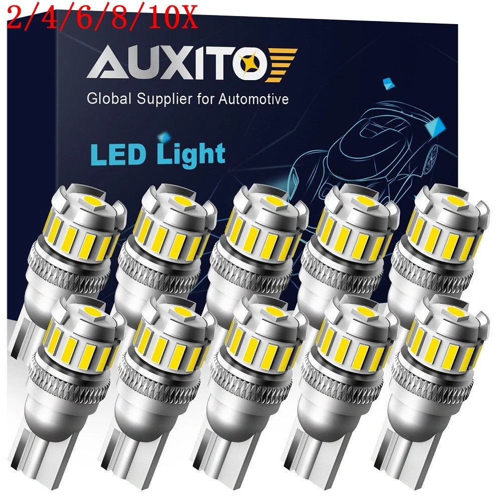 Set of 2 T10 LED License Plate Light Bulbs for Make Model