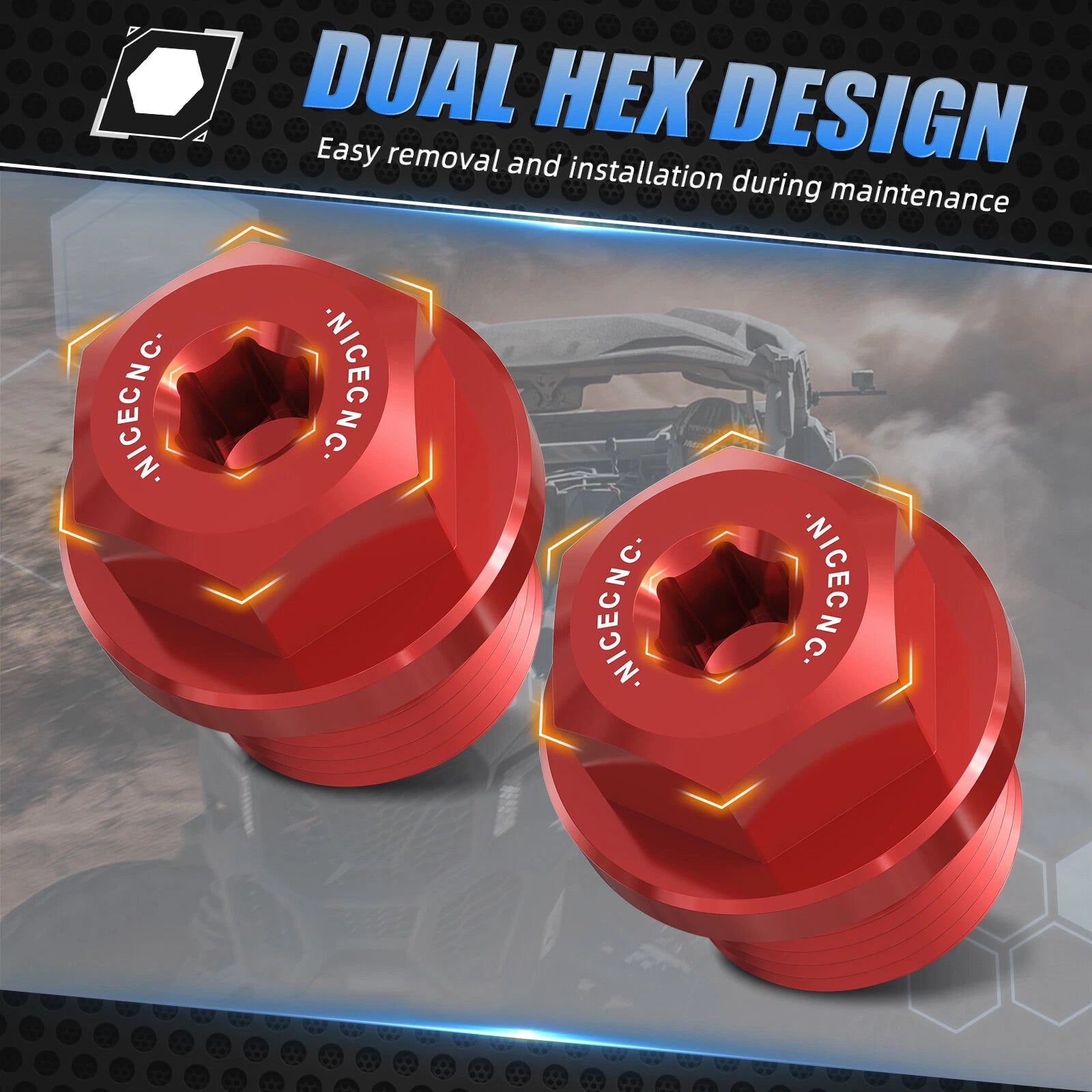 Magnetic Transmission Fill Drain Plug for Polaris Ranger RZR XP 900, General 1000