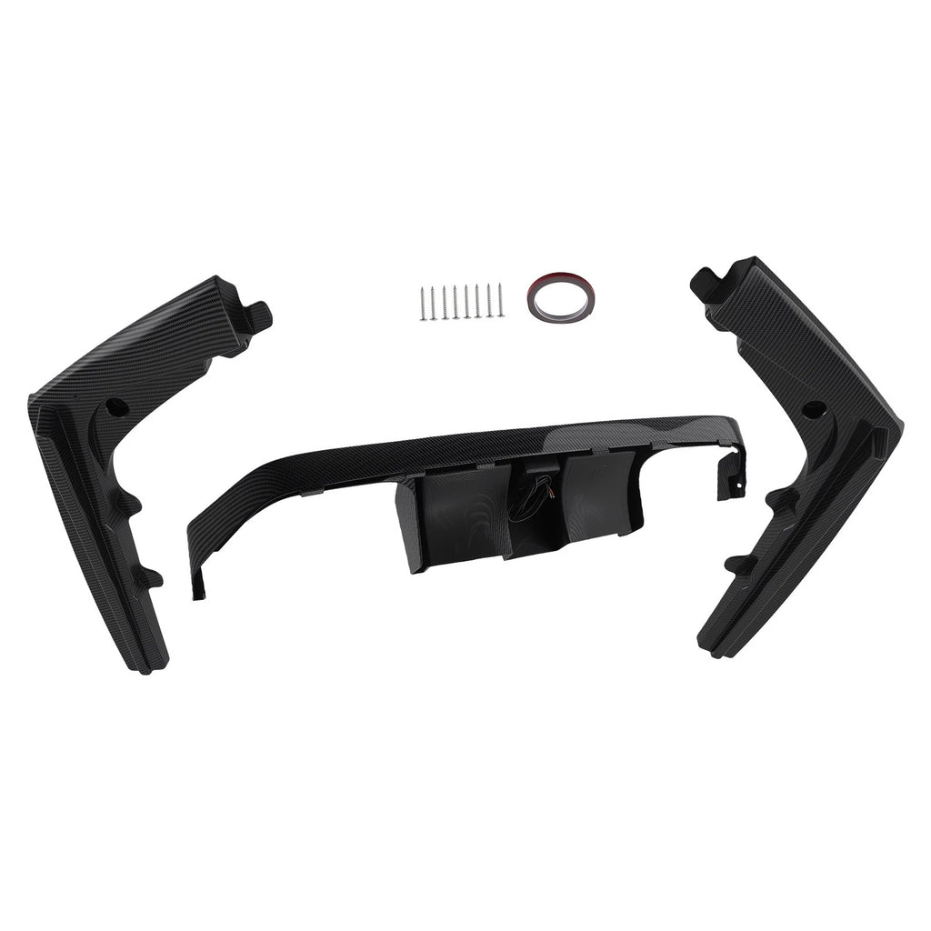 Carbon Style Rear Diffuser with LED for BMW F80 M3 F82 M4 (2015–2020)