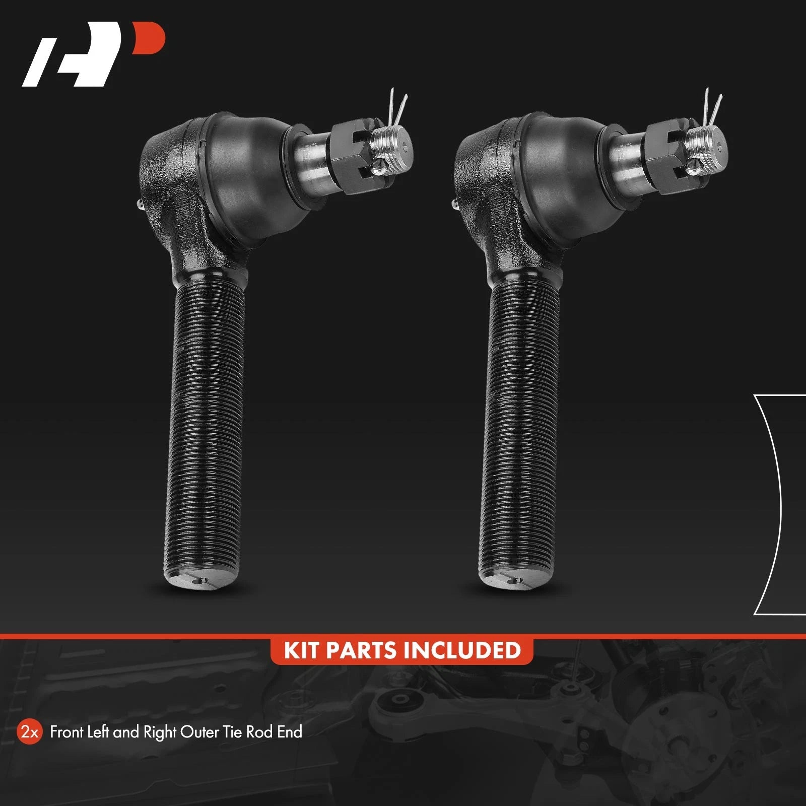 2X Front Outer Tie Rod End for Chevrolet T6500 (2000-2009)