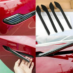 4 x Carbon Fiber Door Side Handle Protector Sticker Decor Trim for Tesla Model