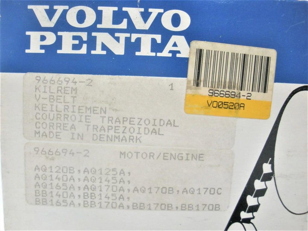 Drive Belt for Volvo Penta Marine Boat Engine (Replaces 834548-0)