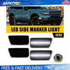 Smoked White LED Side Marker Lights for Ford Bronco Sport (2021–2023)