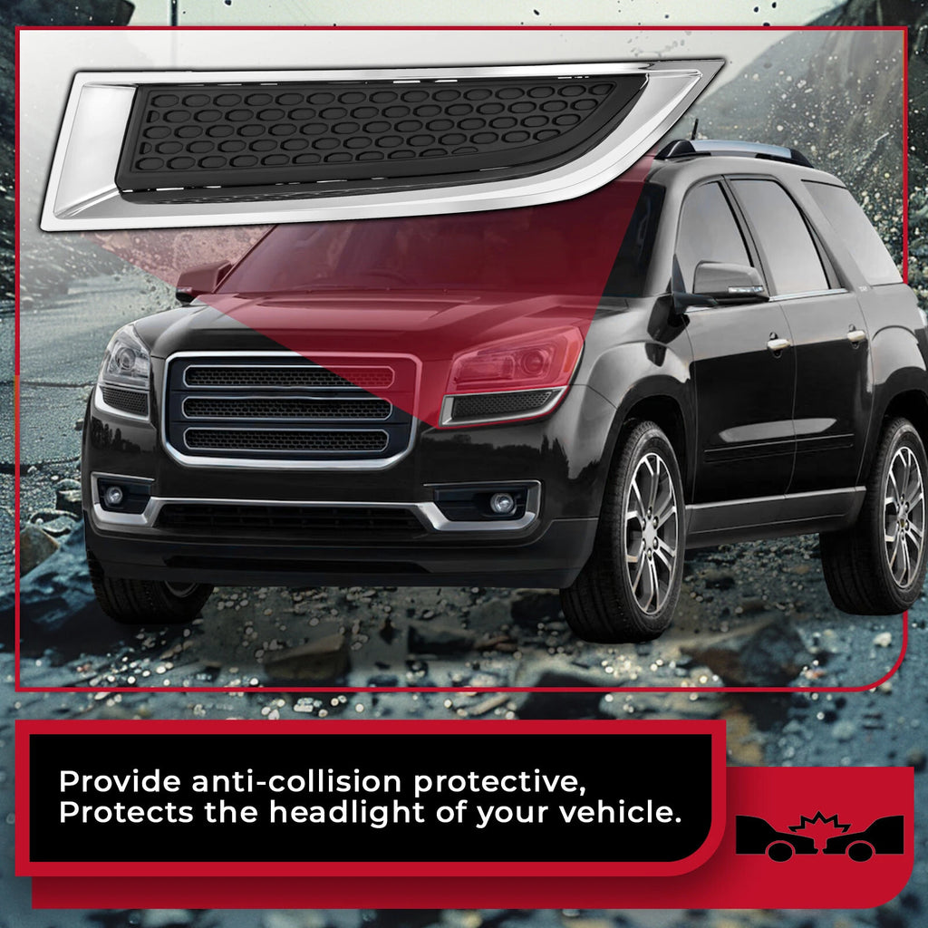 Fog Light Cover for GMC Acadia (2013–2017) - Front Left, Chrome Molding