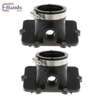 2PC Carburetor Intake Manifold Boot for Ski-Doo 600 (420867882, 420867880)