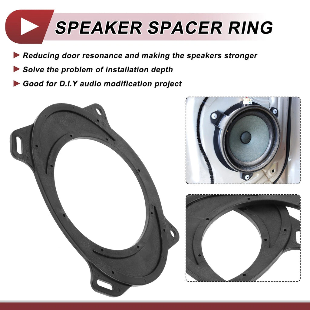 2X Speaker Spacer Ring Adaptor for Toyota Corolla (2003–2013) 6"x9"