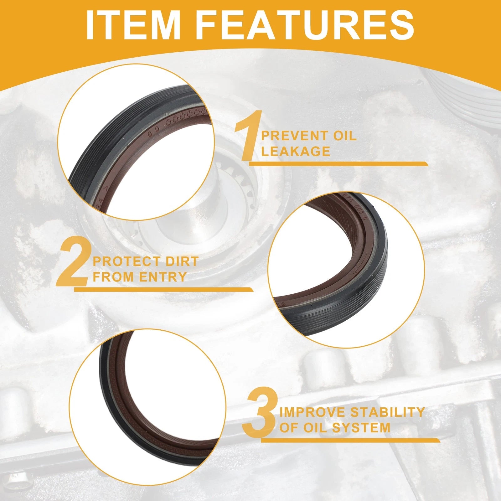 Front Crankshaft Oil Seal for Toyota Avalon Camry (2013–2015) No. 90311-42051