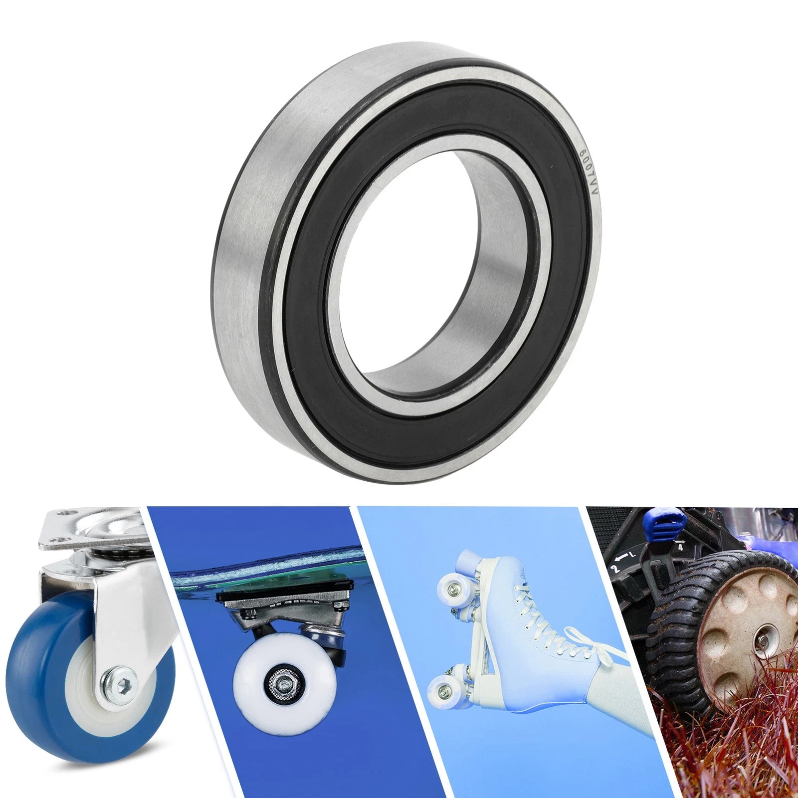 Deep Groove Ball Bearing 6007VV for Scooter Skateboard Wheel (35x62x14mm)