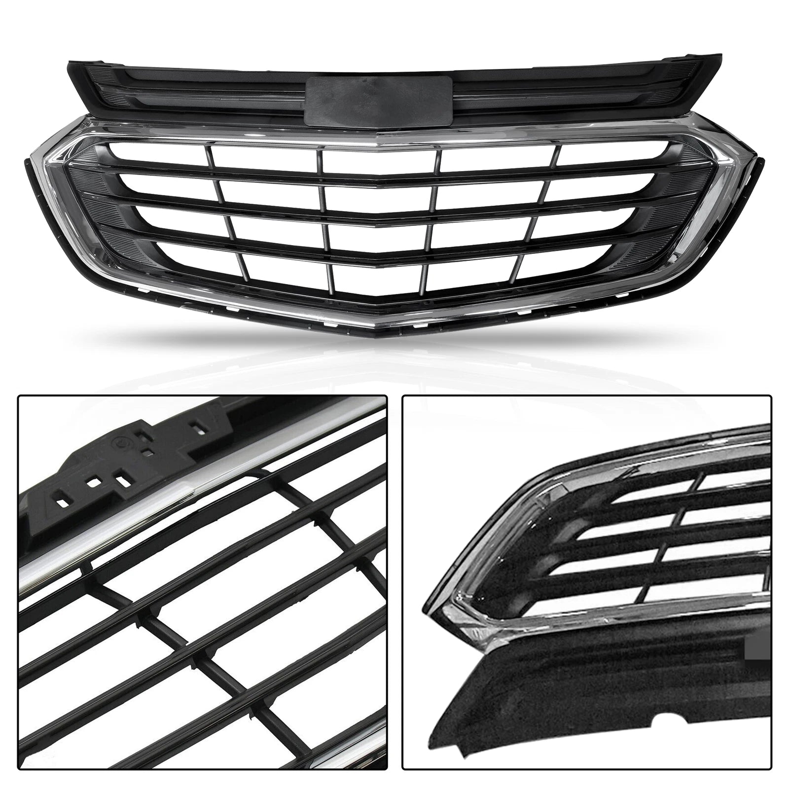 Front Grille for Chevrolet Equinox (2018-2021) Black & Chrome