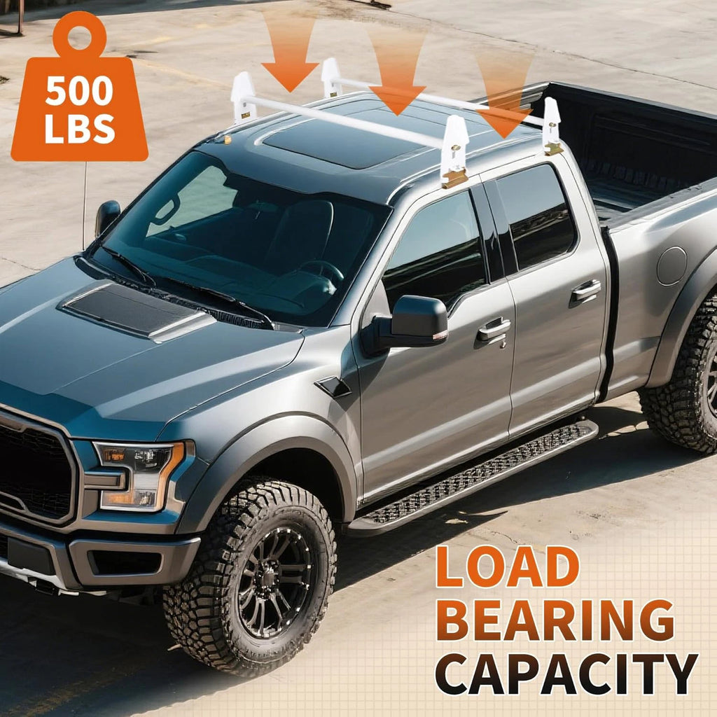 Adjustable Van Roof Ladder Rack for Chevy Ford GMC Express (47'' - 77")