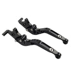 Black Extendable Brake Clutch Levers for Kawasaki Ninja 650R ER6F ER6N (2006-2018)