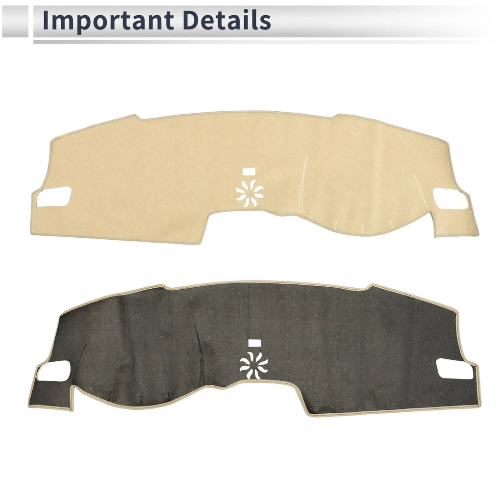 Dashboard Cover Mat for Honda Civic FL5 (2022–2024) Sun Protector Beige