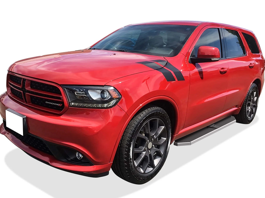 Set of 2 Polished 6" Side Step Bars for Dodge Durango (2011-2026)