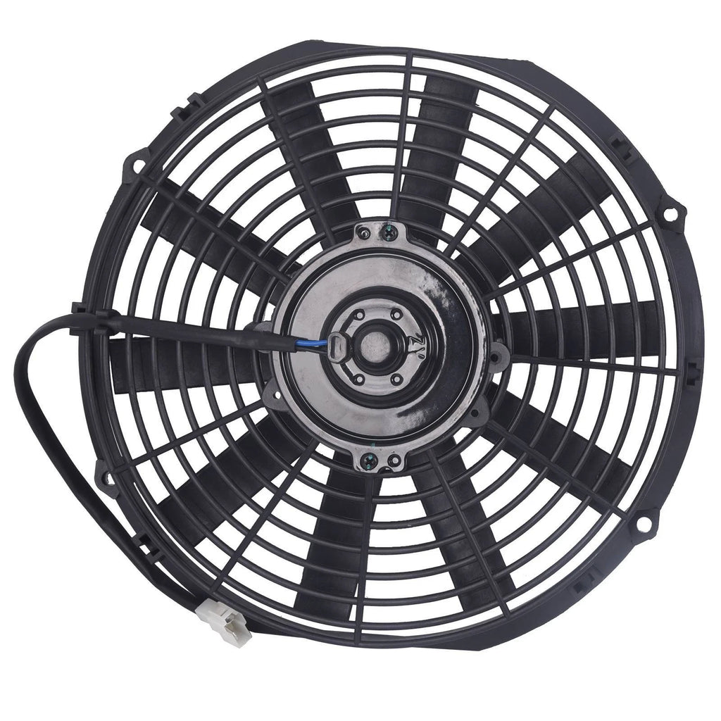 12" Electric Radiator Cooling Fan with Thermostat Mount Kit Universal