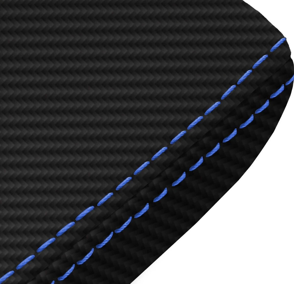 Armrest Door Panel Cover for Acura TSX (2004–2008) Carbon Blue Stitch