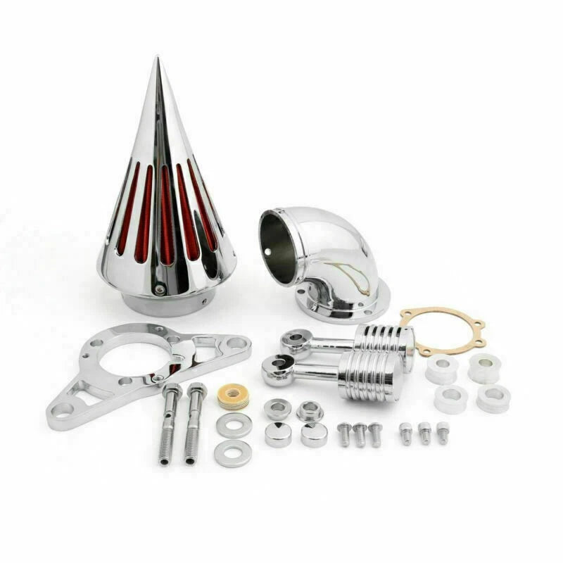 Chrome Spike Air Cleaner Intake Filter for Harley EFI Twin Cam Softail (2000–2017)