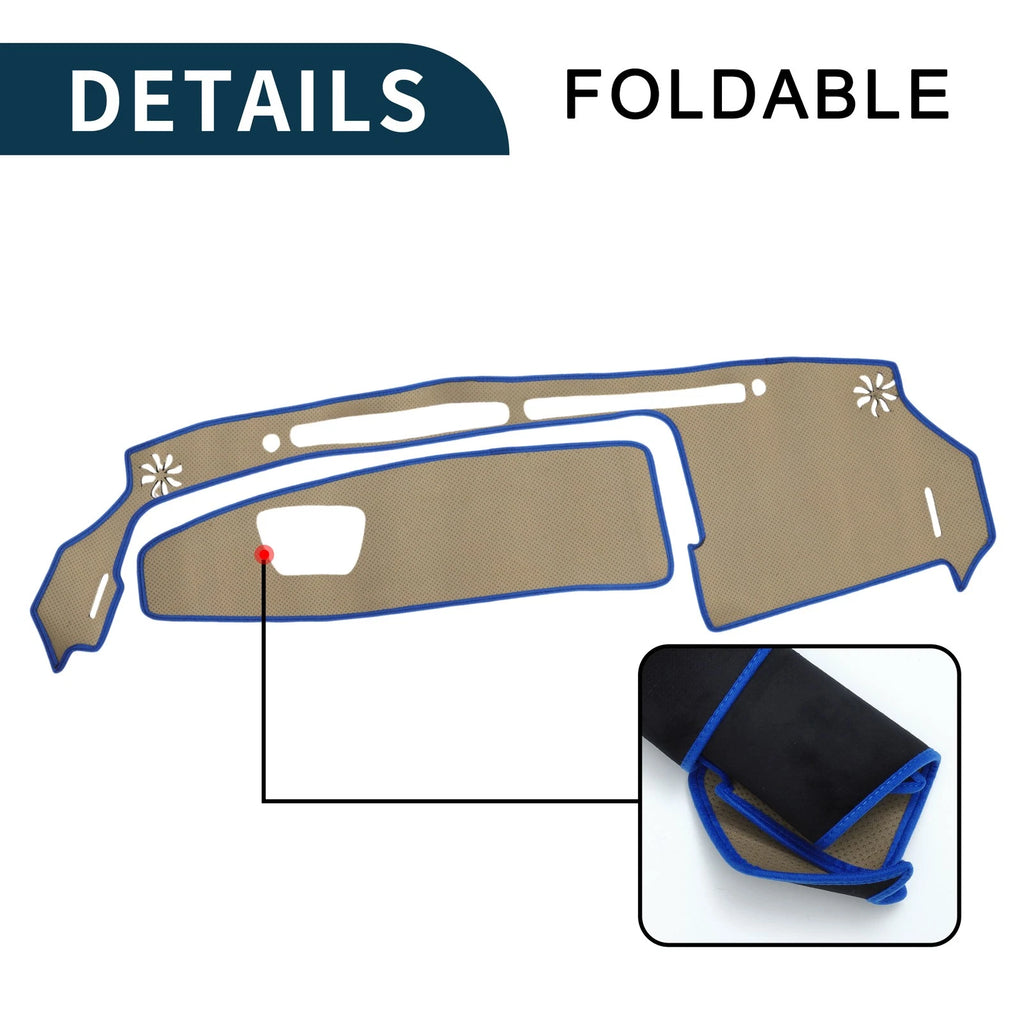 Dashboard Cover Mat for Suzuki WagonR MH35S/MH55S (2013–2021) Black Blue Set