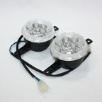 LED Head Light Lamp Pair for 150cc 250cc Bull Farm Quad Dirt Bike ATV (12V)