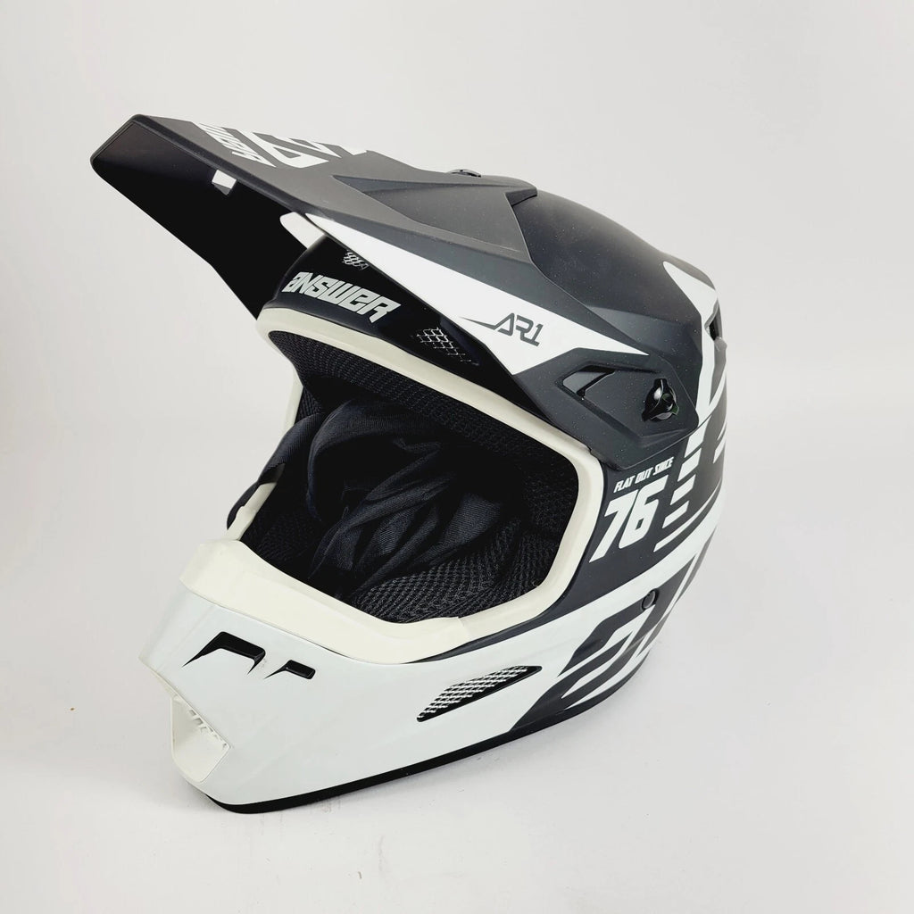 Answer Racing AR1 Biker Motorcycle Helmet SM Matte White (4903070)